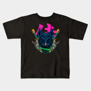 Japanese Wolf 5.3 Kids T-Shirt